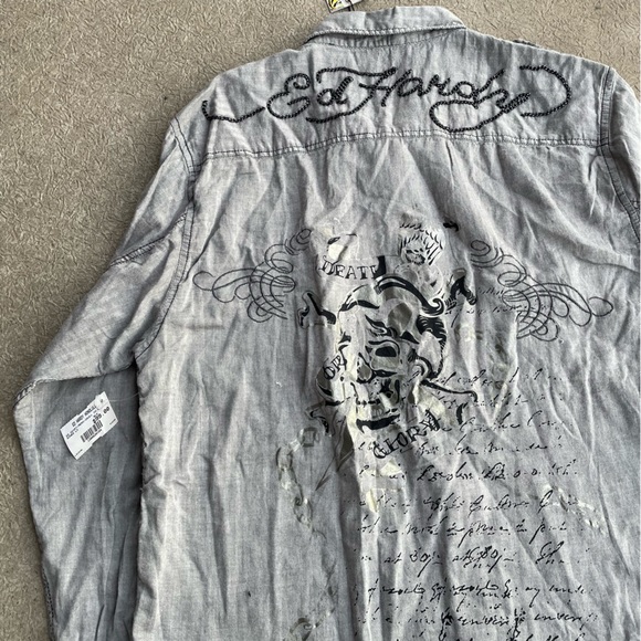 Ed Hardy Button Up Long Sleeve - Picture 4 of 4